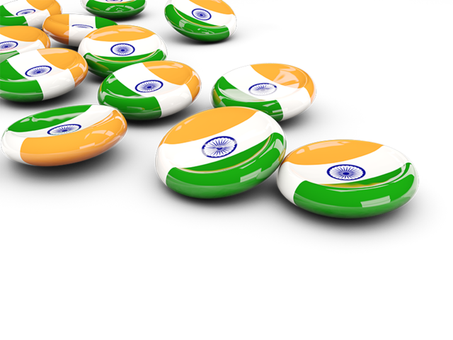 Round buttons. Download flag icon of India at PNG format