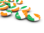 Ireland. Round buttons. Download icon.