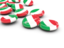 Italy. Round buttons. Download icon.