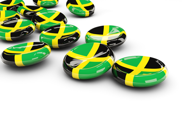 Round buttons. Download flag icon of Jamaica at PNG format