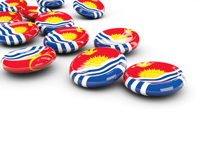 Round buttons. Download flag icon of Kiribati at PNG format