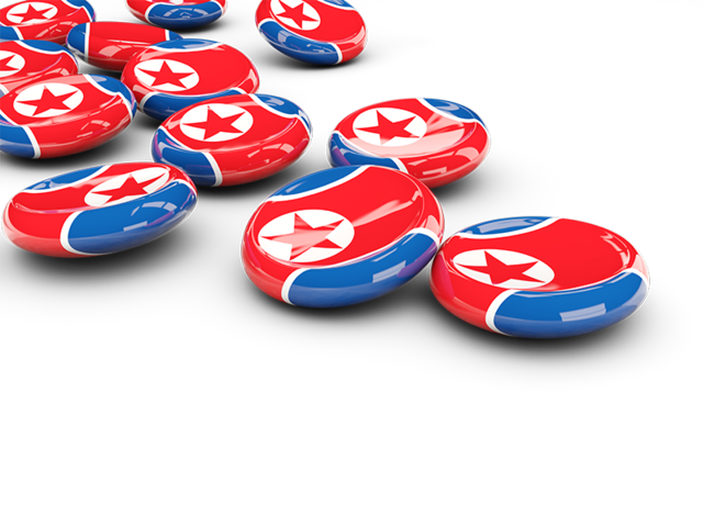 Round buttons. Download flag icon of North Korea at PNG format