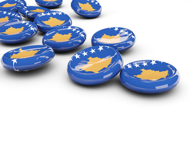 Round buttons. Download flag icon of Kosovo at PNG format