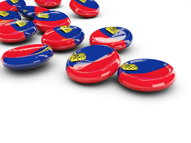 Round buttons. Download flag icon of Liechtenstein at PNG format