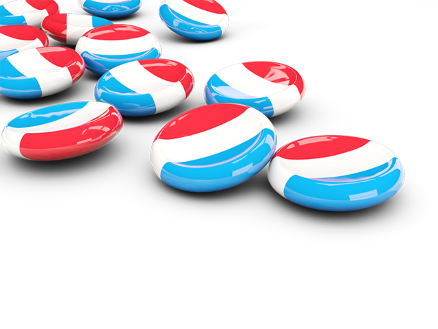 Round buttons. Download flag icon of Luxembourg at PNG format