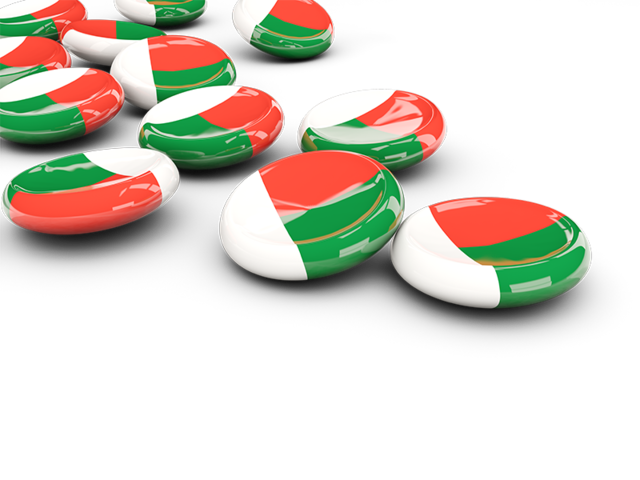 Round buttons. Download flag icon of Madagascar at PNG format