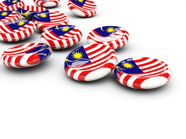 Round buttons. Download flag icon of Malaysia at PNG format