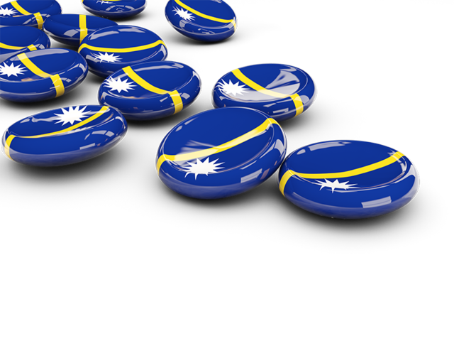 Round buttons. Download flag icon of Nauru at PNG format