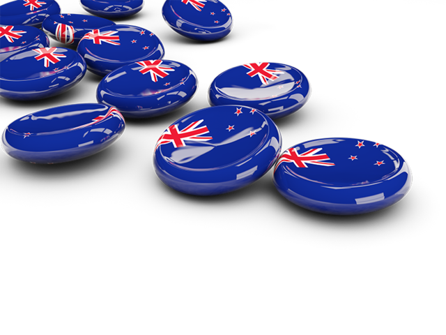 Round buttons. Download flag icon of New Zealand at PNG format