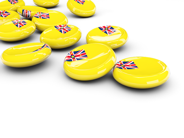 Round buttons. Download flag icon of Niue at PNG format