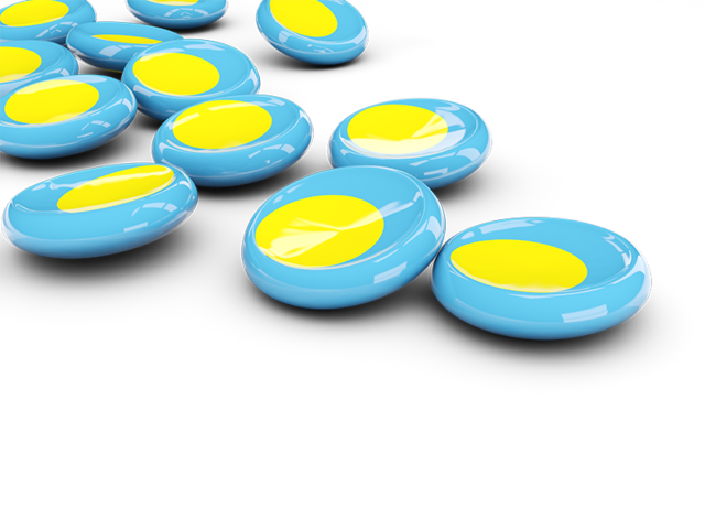 Round buttons. Download flag icon of Palau at PNG format