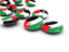 Palestinian territories. Round buttons. Download icon.