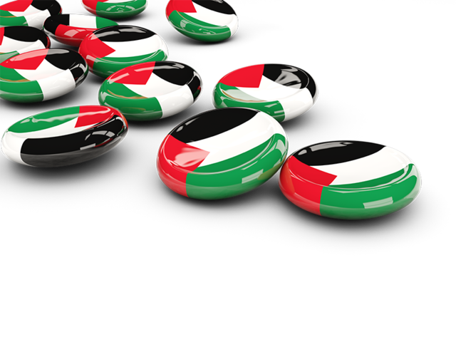 Round buttons. Download flag icon of Palestinian territories at PNG format