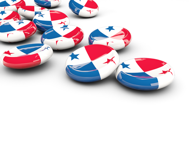 Round buttons. Download flag icon of Panama at PNG format