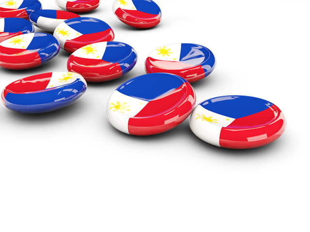 Round buttons. Download flag icon of Philippines at PNG format