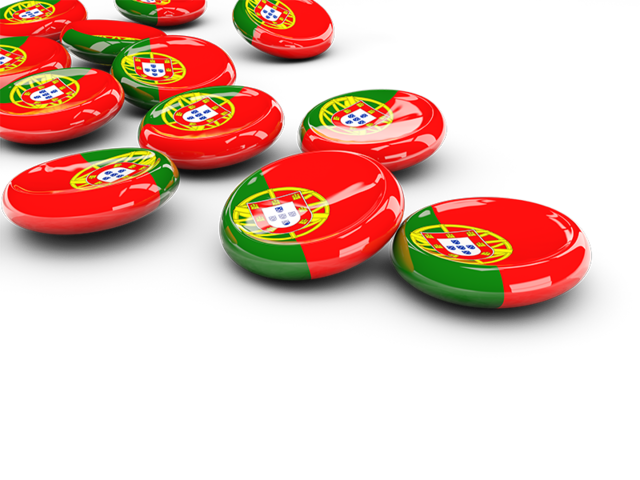 Round buttons. Download flag icon of Portugal at PNG format