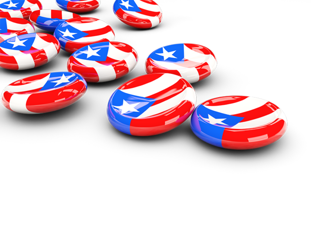 Round buttons. Download flag icon of Puerto Rico at PNG format