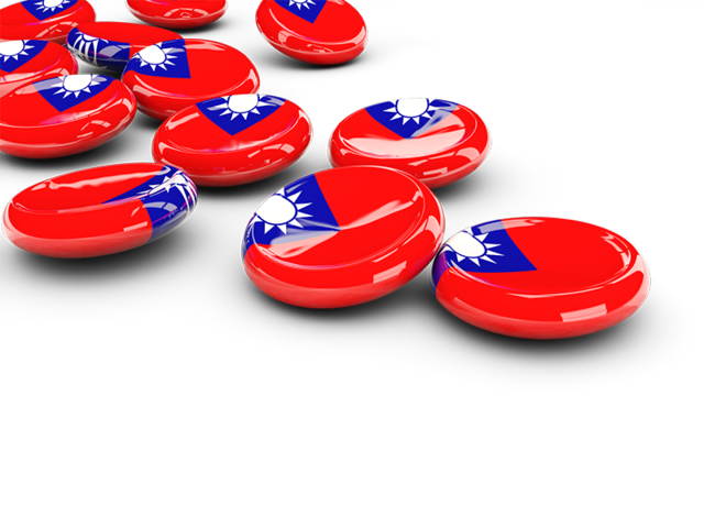 Round buttons. Download flag icon of Taiwan at PNG format