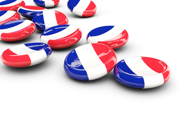 Round buttons. Download flag icon of Reunion at PNG format