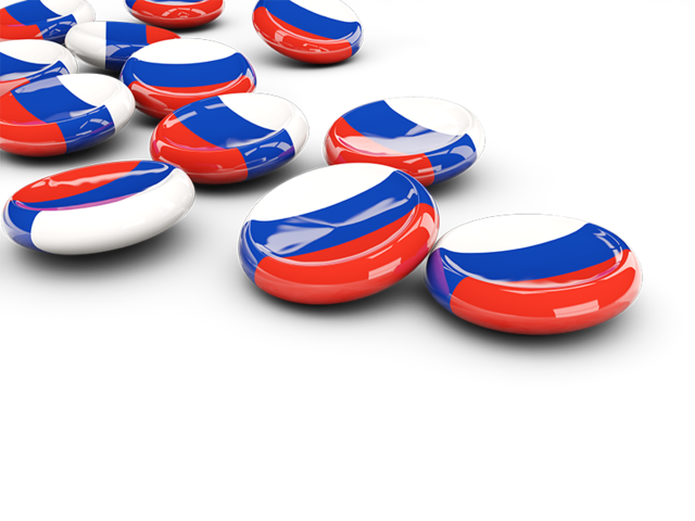 Round buttons. Download flag icon of Russia at PNG format