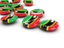 Saint Kitts and Nevis. Round buttons. Download icon.
