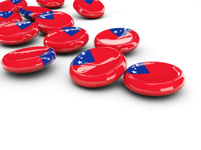 Round buttons. Download flag icon of Samoa at PNG format