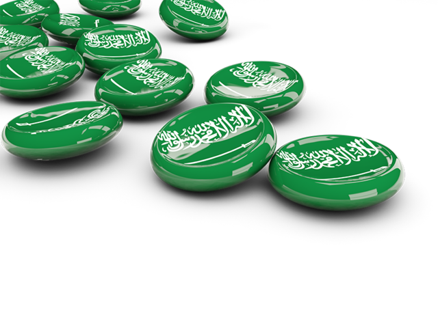 Round buttons. Download flag icon of Saudi Arabia at PNG format