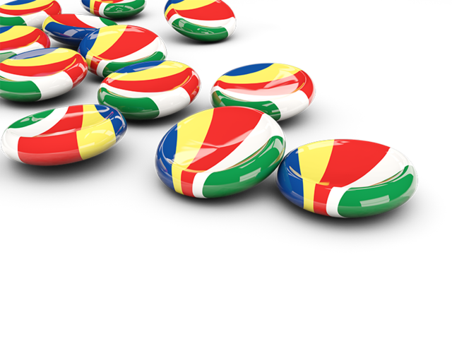 Round buttons. Download flag icon of Seychelles at PNG format
