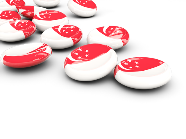 Round buttons. Download flag icon of Singapore at PNG format