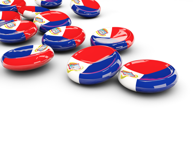 Round buttons. Download flag icon of Sint Maarten at PNG format