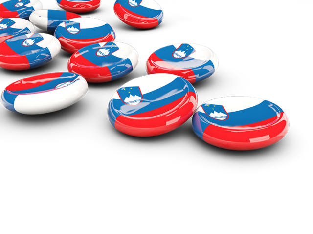 Round buttons. Download flag icon of Slovenia at PNG format
