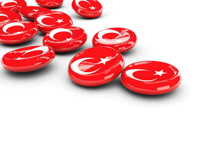 Round buttons. Download flag icon of Turkey at PNG format