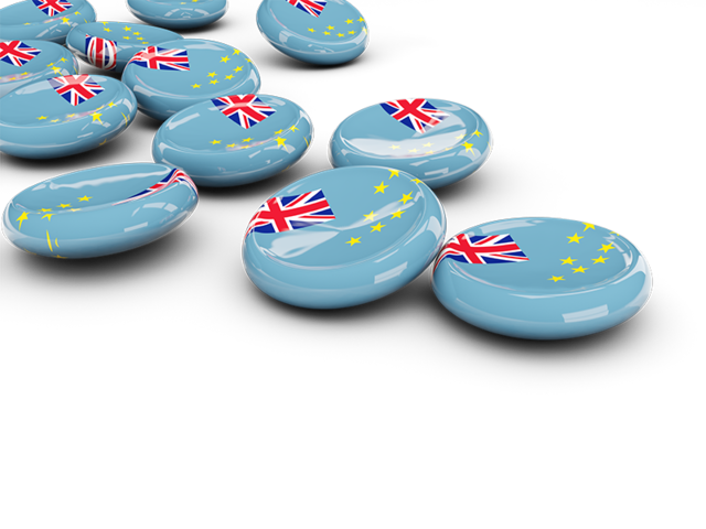Round buttons. Download flag icon of Tuvalu at PNG format