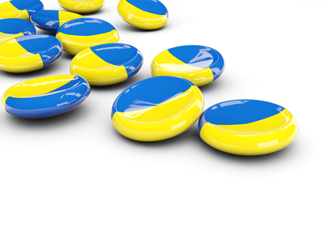 Round buttons. Download flag icon of Ukraine at PNG format