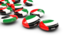 United Arab Emirates. Round buttons. Download icon.