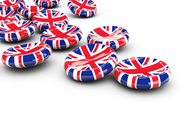 Round buttons. Download flag icon of United Kingdom at PNG format