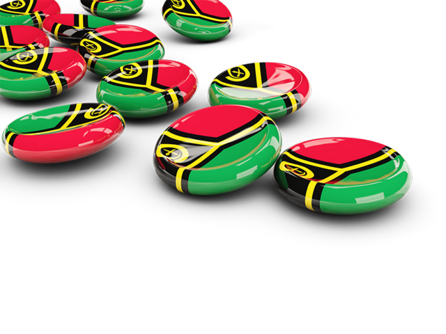Round buttons. Download flag icon of Vanuatu at PNG format