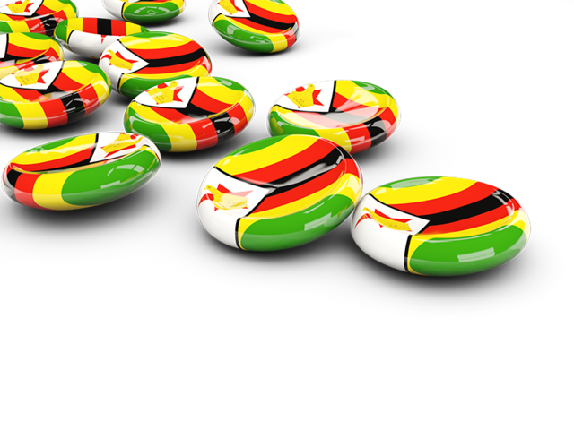 Round buttons. Download flag icon of Zimbabwe at PNG format