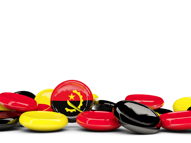 Round buttons background. Download flag icon of Angola at PNG format