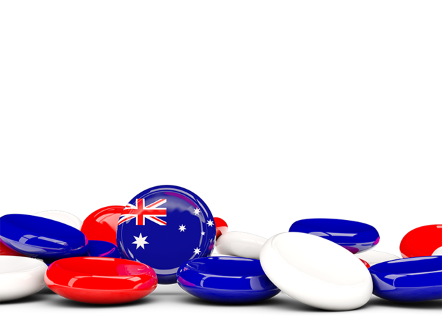 Round buttons background. Download flag icon of Australia at PNG format