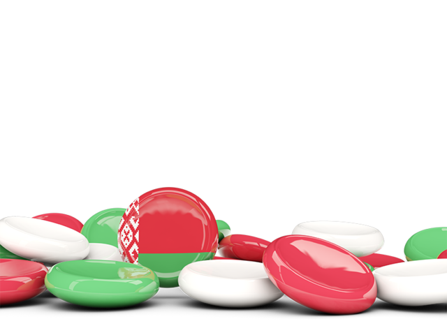 Round buttons background. Download flag icon of Belarus at PNG format