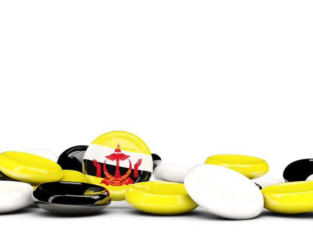 Round buttons background. Download flag icon of Brunei at PNG format