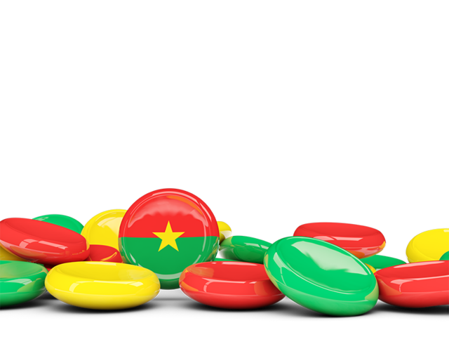 Round buttons background. Download flag icon of Burkina Faso at PNG format