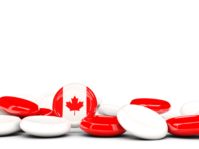 Round buttons background. Download flag icon of Canada at PNG format