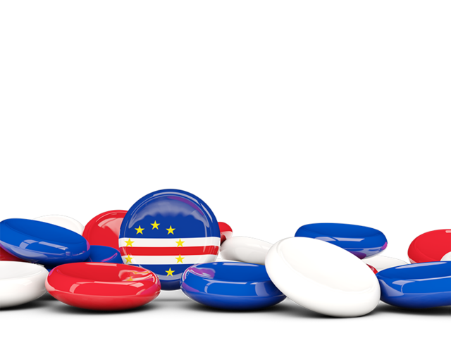 Round buttons background. Download flag icon of Cape Verde at PNG format