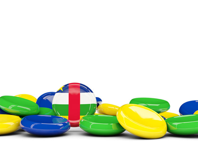 Round buttons background. Download flag icon of Central African Republic at PNG format