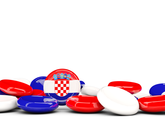 Round buttons background. Download flag icon of Croatia at PNG format