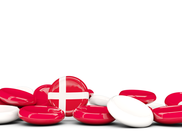 Round buttons background. Download flag icon of Denmark at PNG format