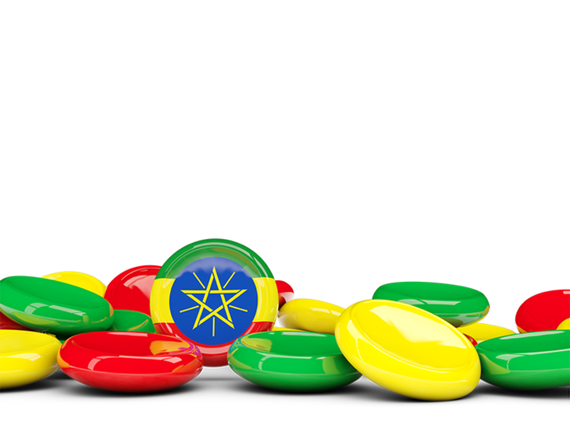 Round buttons background. Download flag icon of Ethiopia at PNG format