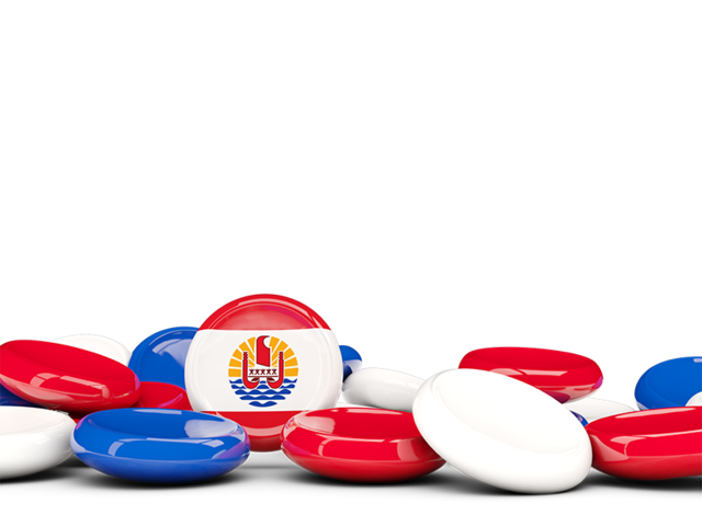 Round buttons background. Download flag icon of French Polynesia at PNG format